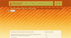 Desktop Screenshot of bondonproducts.com